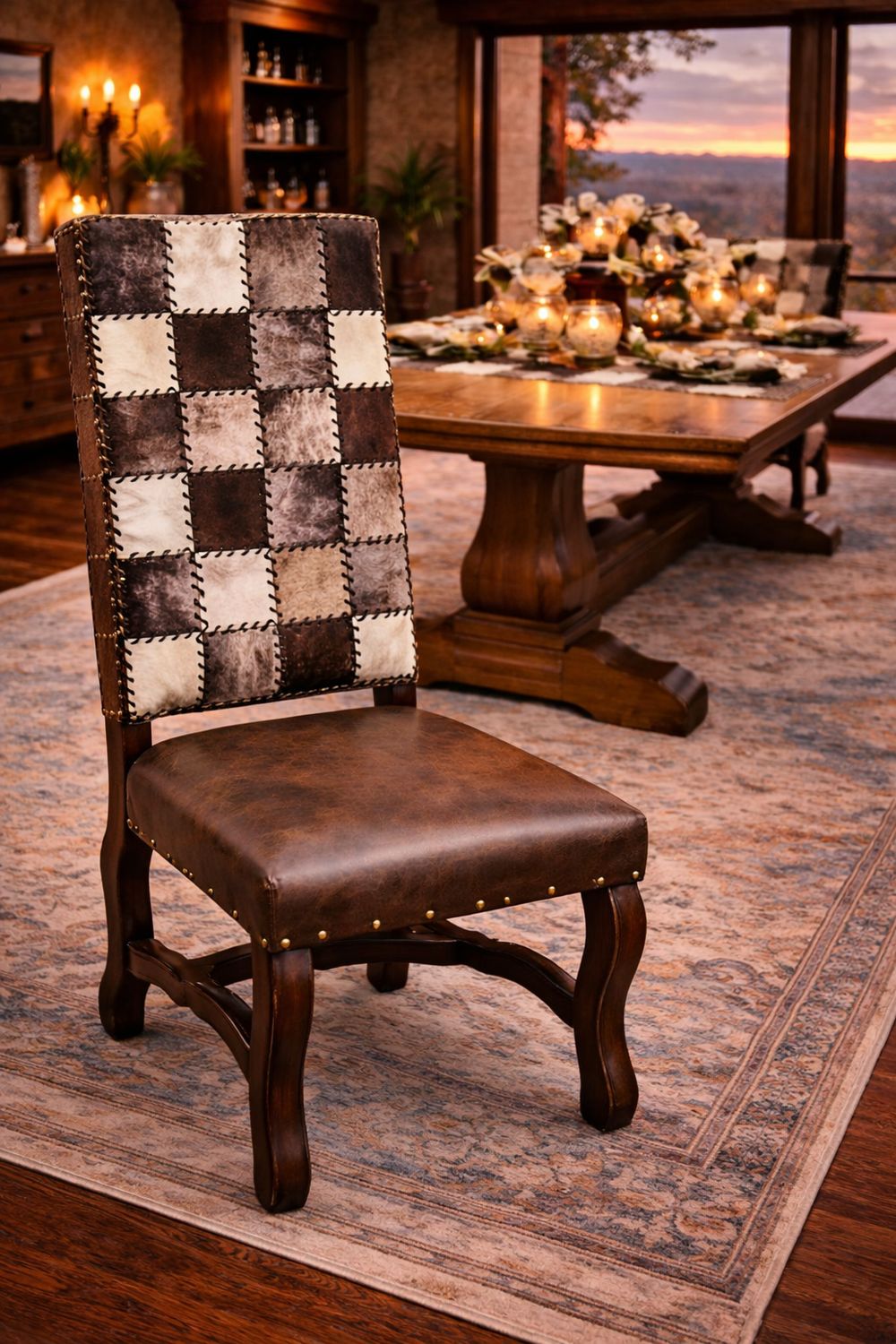 Hacienda Leather Side Chair