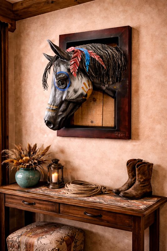 Apached Horse with Mane Below