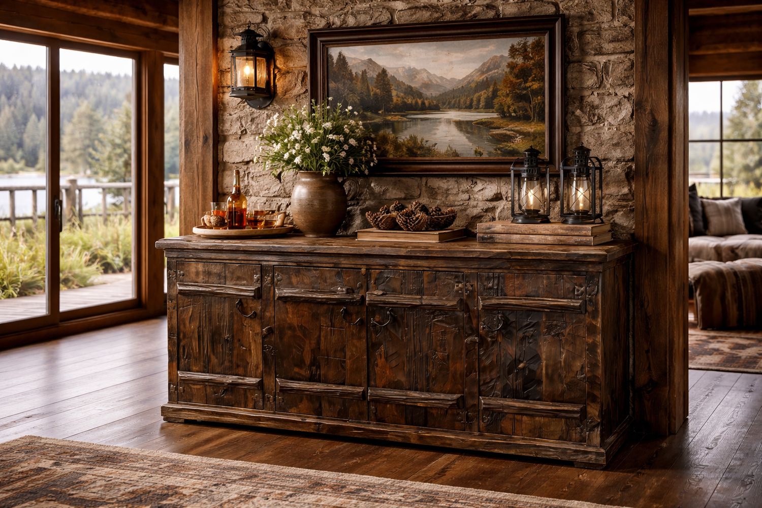 7ft Old Fashion Buffet