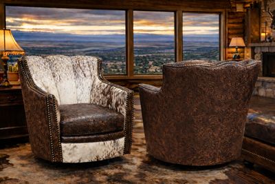 Puma Chair with Cowboy Tooled Indios Puma Chair with Cowboy Tooled Indios