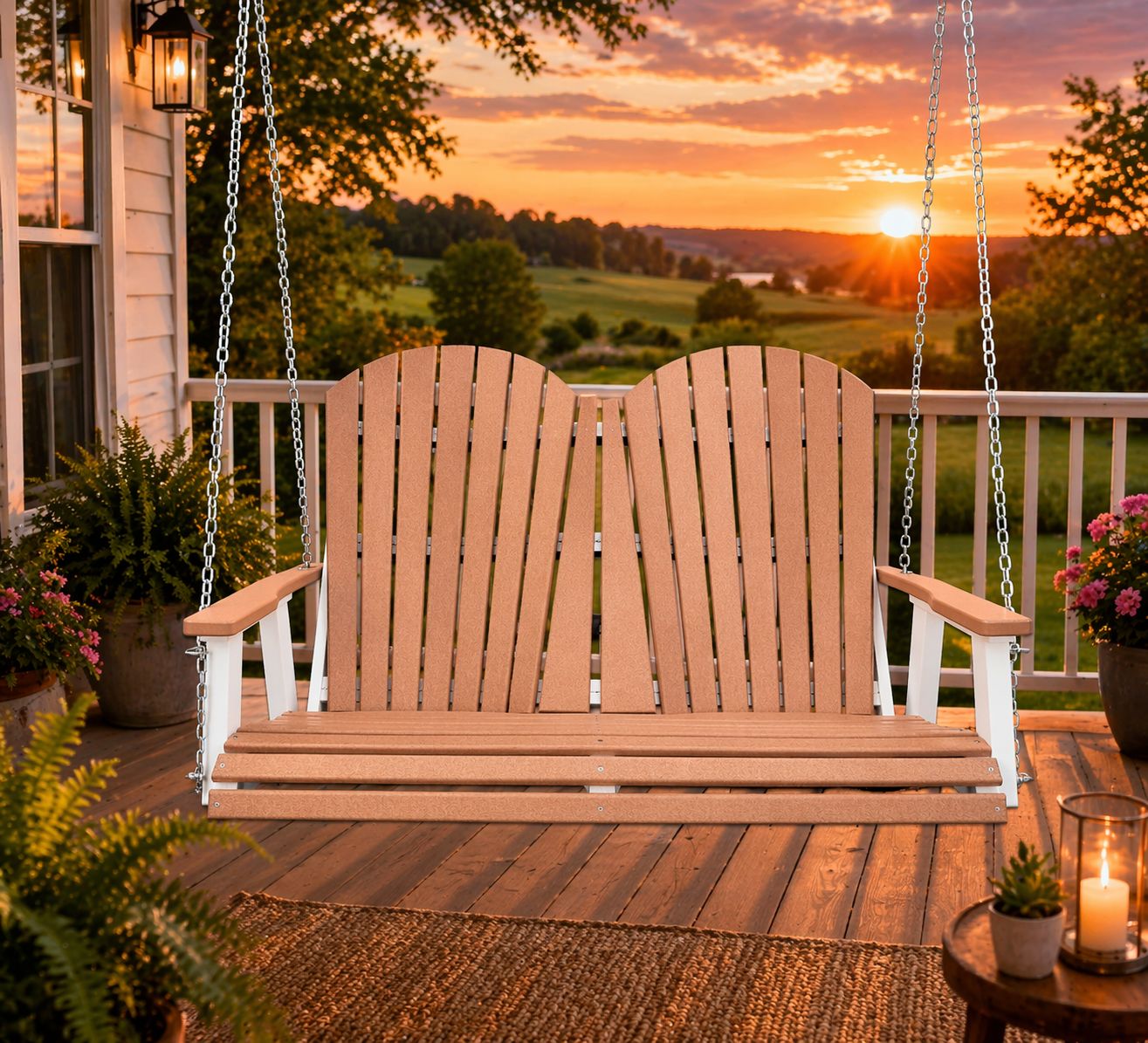 Comfo Double Swing ZC Chains Cedar/White