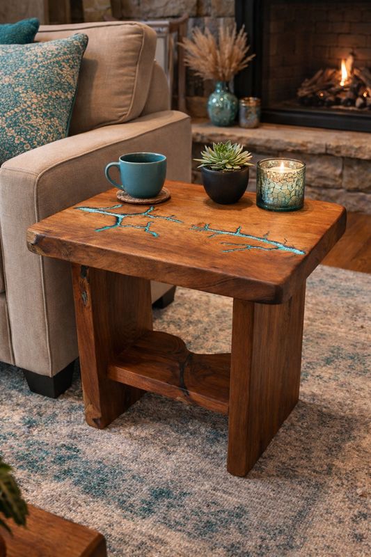 17x24 Electric Inlay End Tables