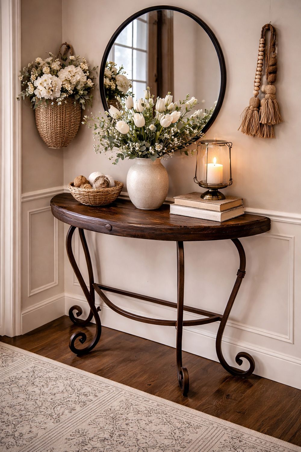 Half Moon Sofa Table