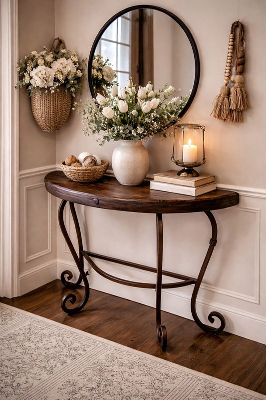 Half Moon Sofa Table