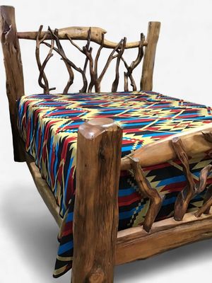 King Cedar Bed with Branches