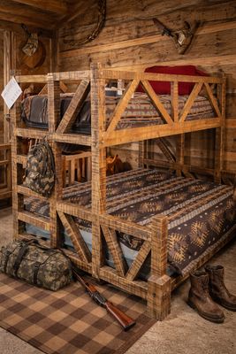 XL Twin/ Queen Old Fashioned Bunk Bed