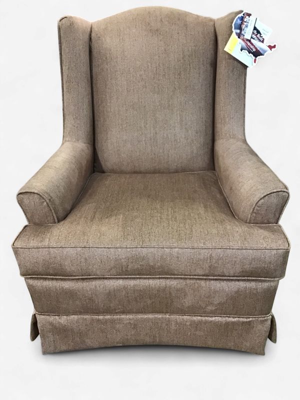 Natasha Swivel Glider -Burlap