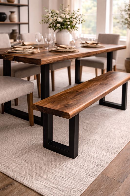 Brownstone Nut Brown Dining Bench 64x16x24