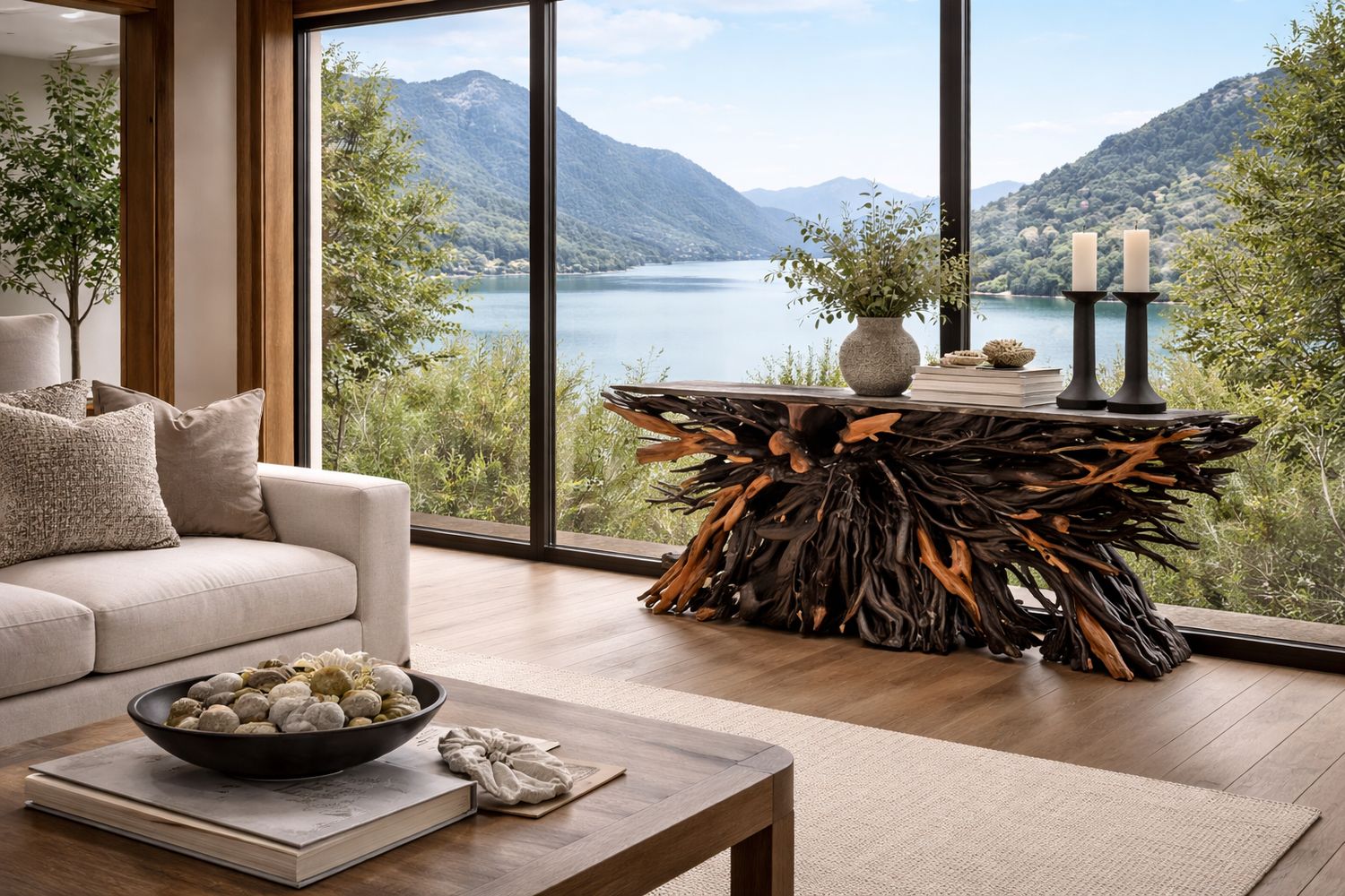 Lychee Console Table 76x12x31