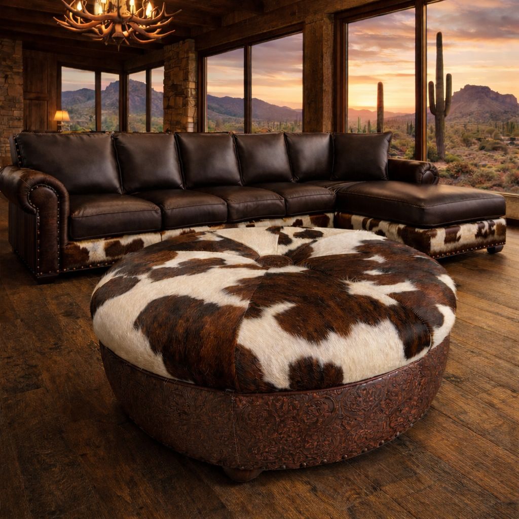 42” Round Customized Ottomans