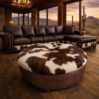 42” Round Customized Ottomans