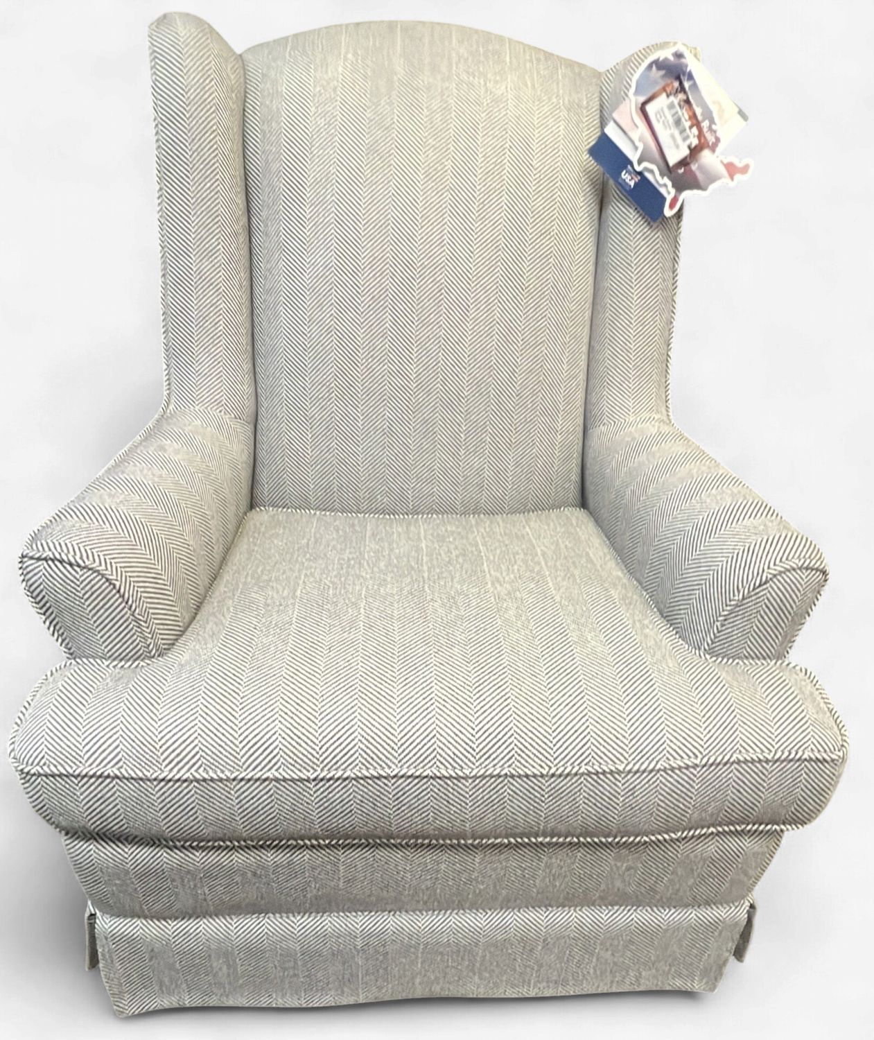 Natasha Swivel Glider -Salt &amp; Pepper