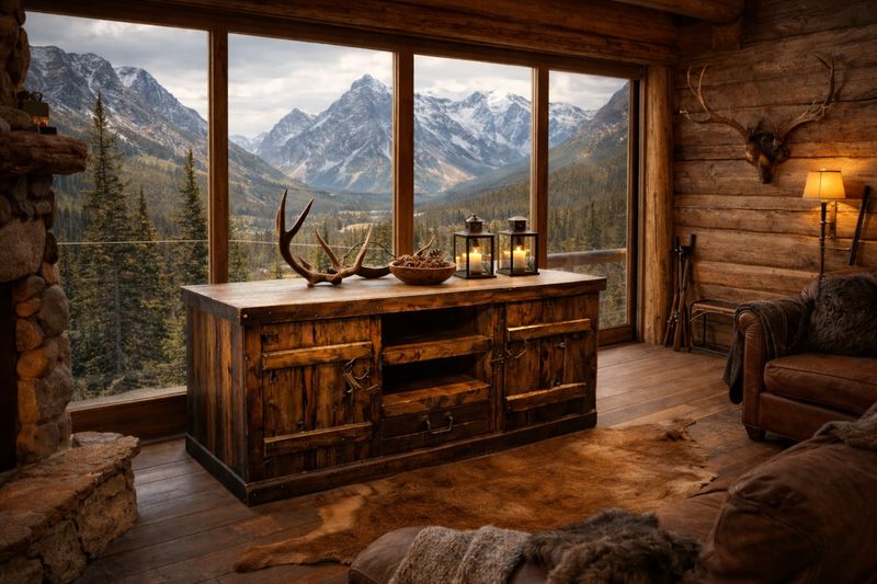 72" Old Fashioned TV Console