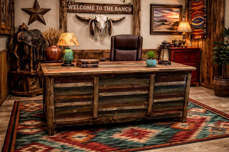 Cabana Executive Desk -Multicolor