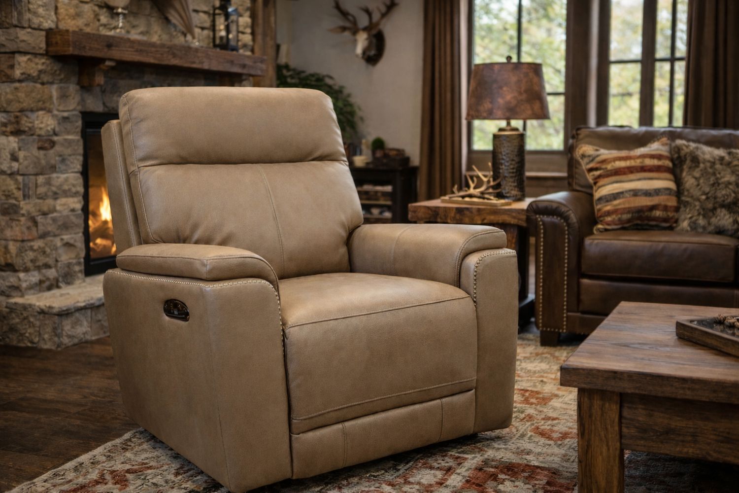 Bryant Glider Recliner -Tuscan Tan