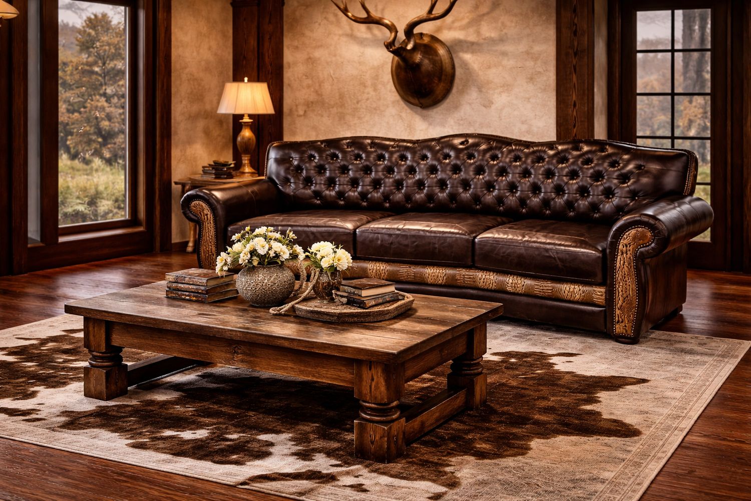 El Dorado 3 Seat Theatre Sofa W/ Tufted Back