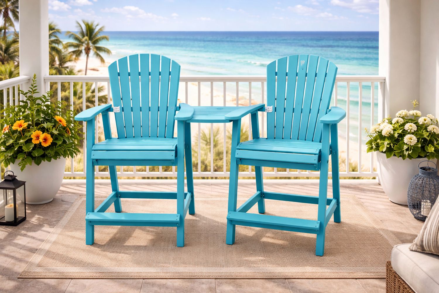 Comfo Counter Tete-a-Tete Set -Aruba Blue