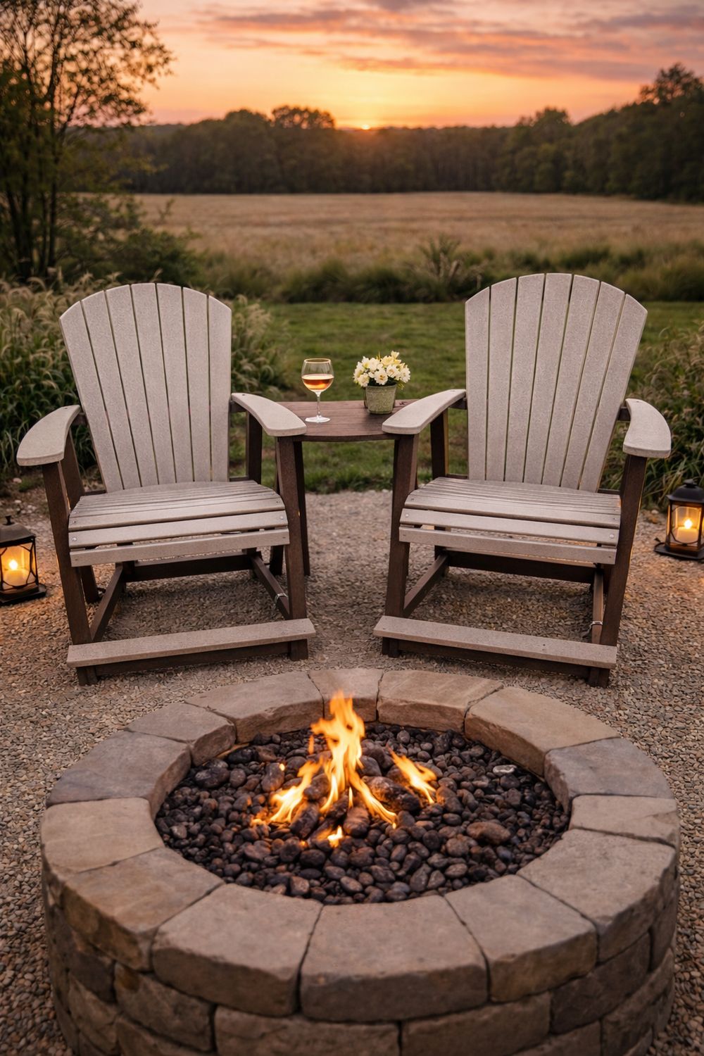 Comfo Counter Tete-a-Tete Set -Weatherwood/Choc Brown