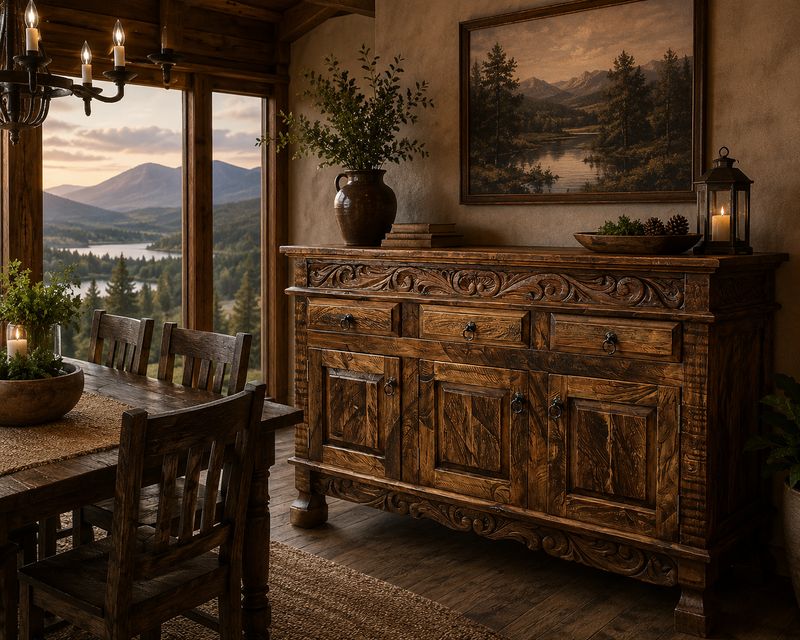60" Old Fashioned Regency Buffet