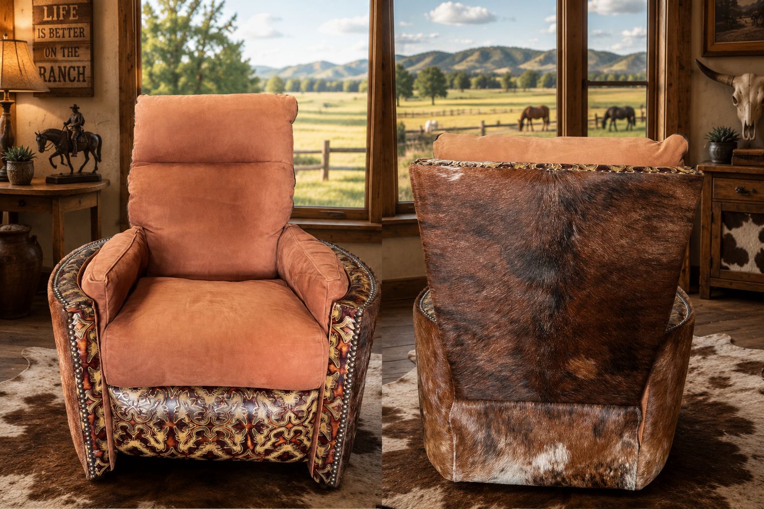 Ace Canyon Pushback W/ Swivel Saloon Chocolate/Welt &amp; Moira Themis