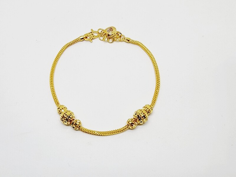 Rantai Tangan Pendora Double Boba 916