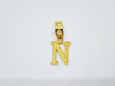 Locket/Beads/Charms Huruf N 916
