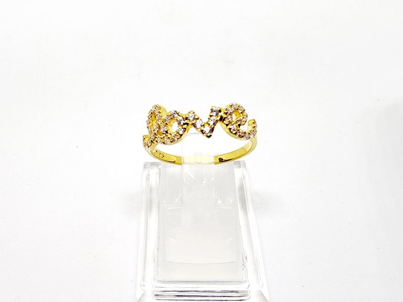 Cincin LOVE Permata Isi Padu 916