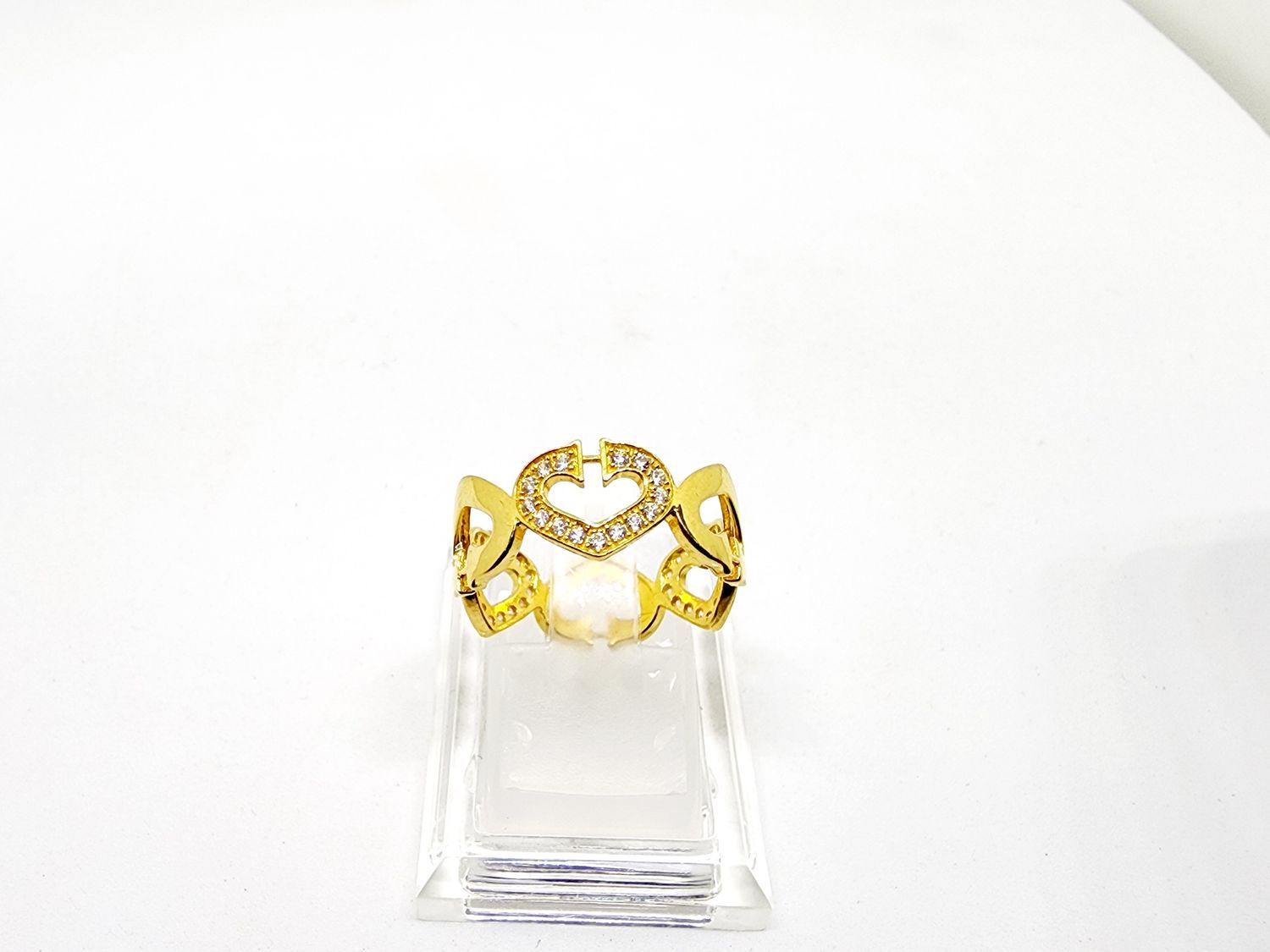 Cincin Design Love Permata Isi Padu 916