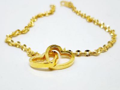 Rantai Tangan Polo Pahat Love Double 916