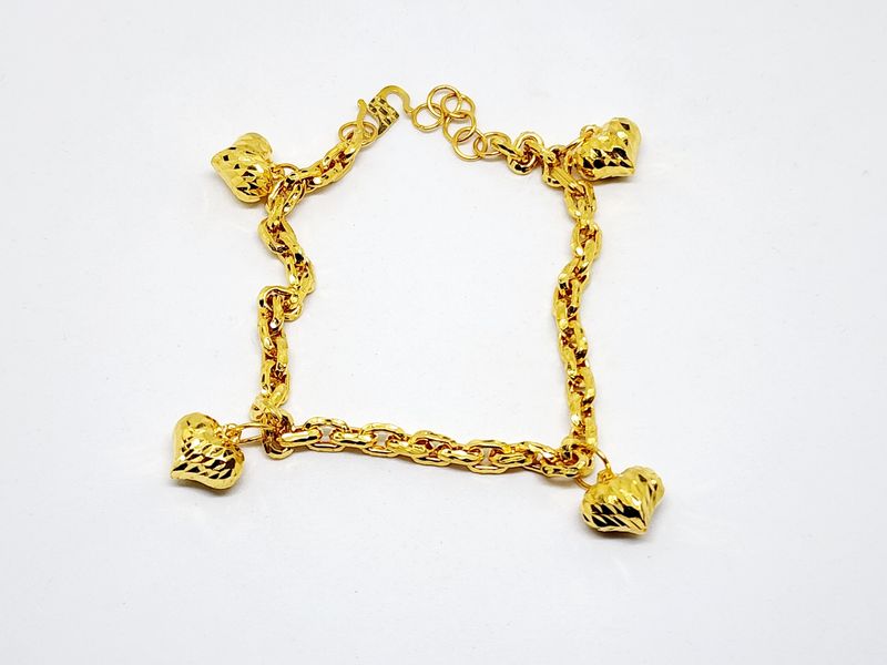 Rantai Tangan Sauh Love 4 Lonceng 7g 916