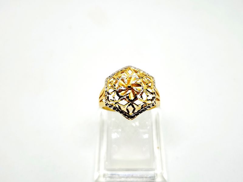 Cincin Bunga Hexagon Padu 916