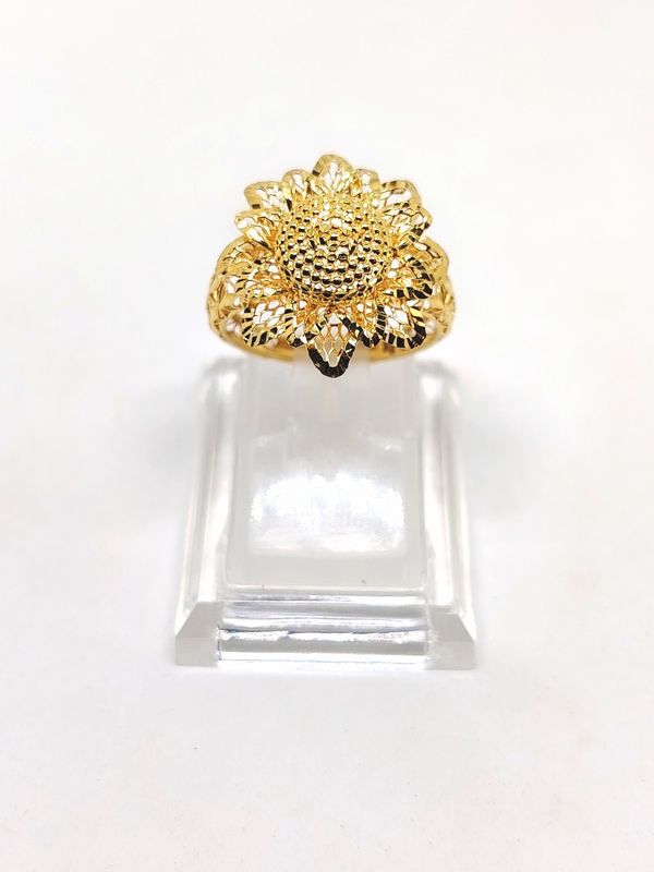 Cincin Dubai Bunga Matahari Padu 916