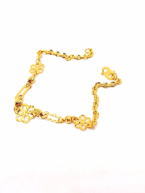 Rantai Tangan Polo Paperclip Bunga 916