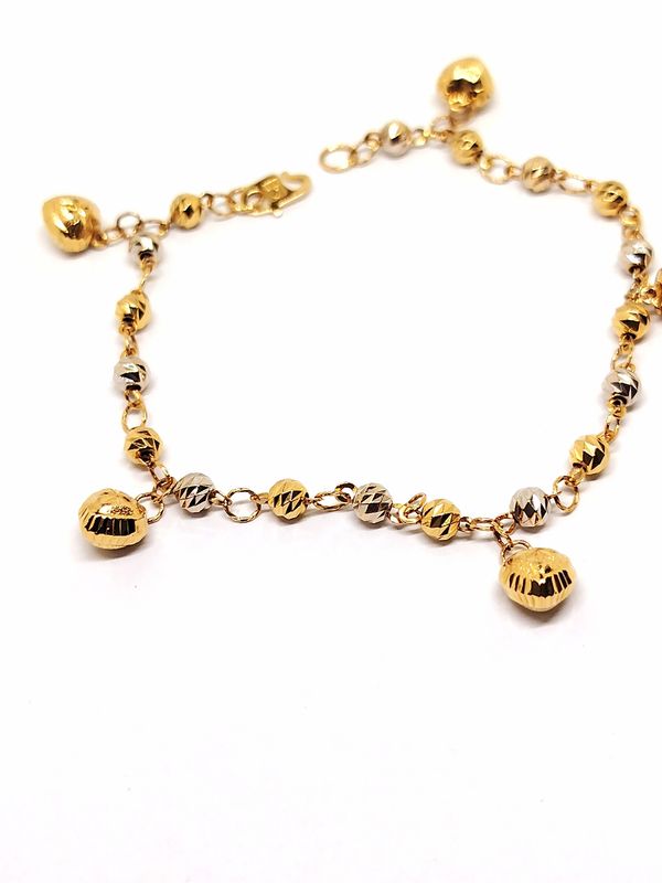 Rantai Tangan Ring Boba 2C Love Gantung 916 Pre Love