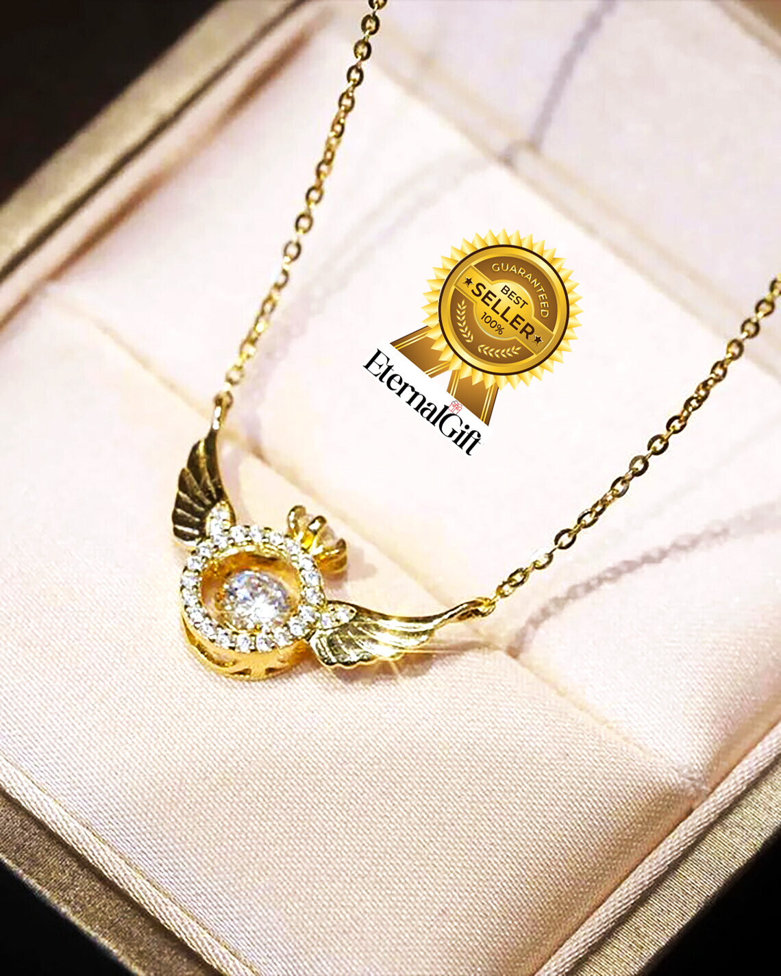 Luxury Angel Wings Necklace/Guardian Angel Wings