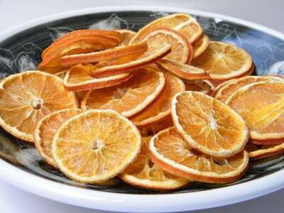 Orange slice dried for craft and potpourri