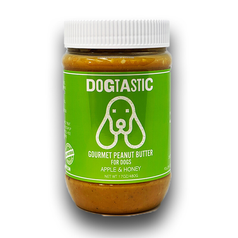 ​SodaPup Dogtastic Gourmet Peanut Butter For Dogs – Apple & Honey Flavor