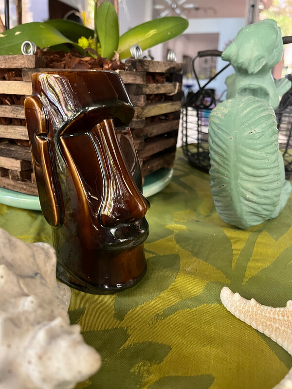 Vintage Tiki Mug Easter Island Head