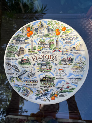 Vintage Florida Souvenir Plate