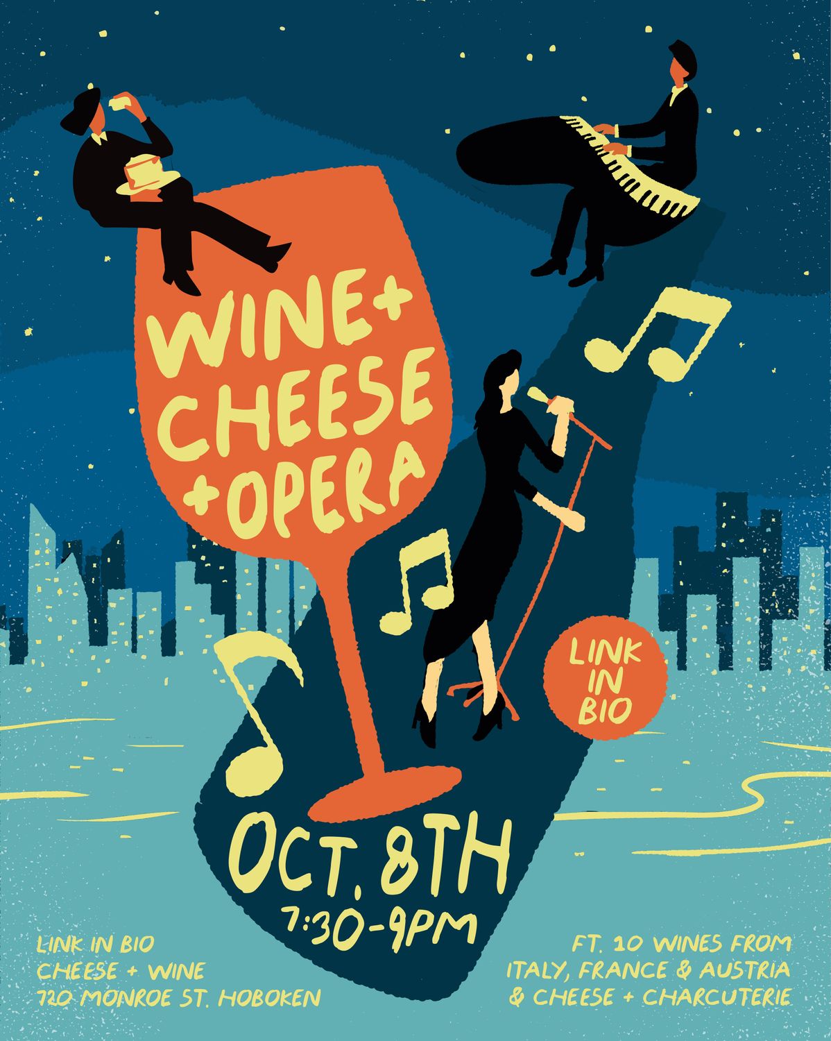CHEESE, WINE + OPERA