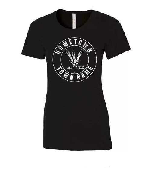Home Town Proud  Ladies Eurospun Tee