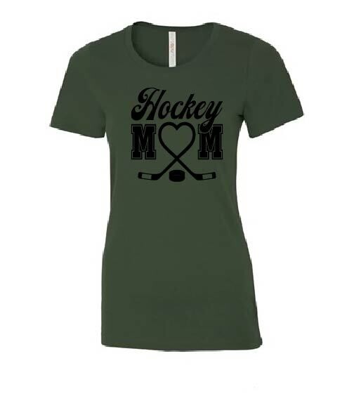 Hockey Mom Ladies Eurospun Tee