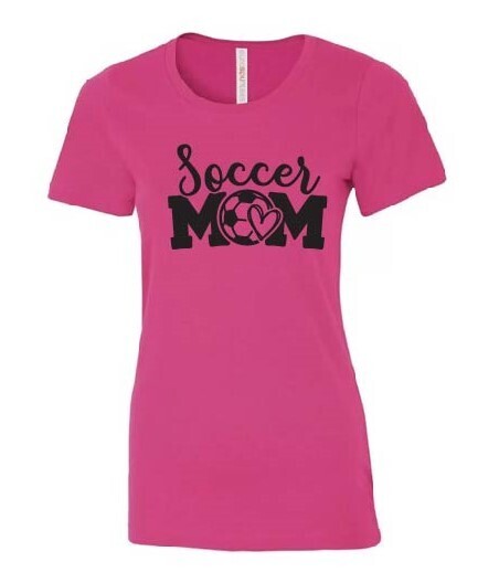 Soccer Mom Ladies Eurospun Tee