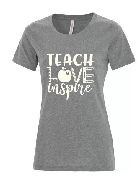 Teach Love Inspire Ladies Eurospun Tee