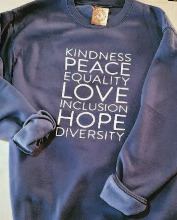 Kindness peace Equality Adult Sweatshirt