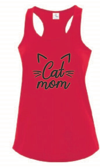 Cat Mom Racerback Tank