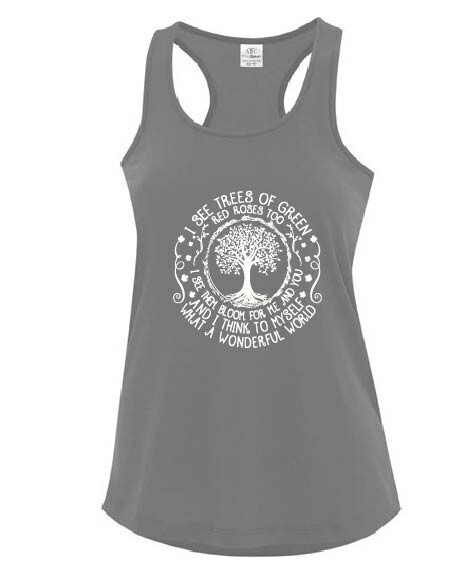 I see trees of Green Racerback Tank