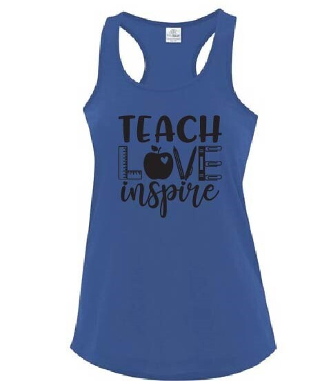Teach Love Inspire Racerback Tank