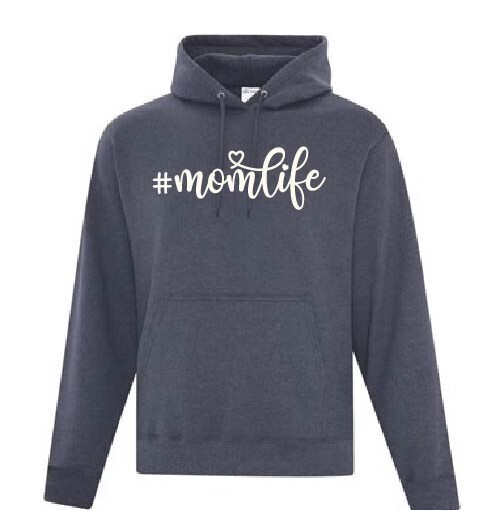 # Mom life Adult Hoodie
