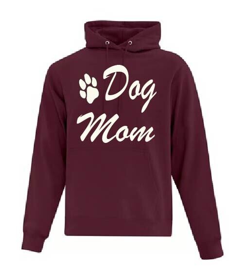 Dog Mom 2 Adult Hoodie